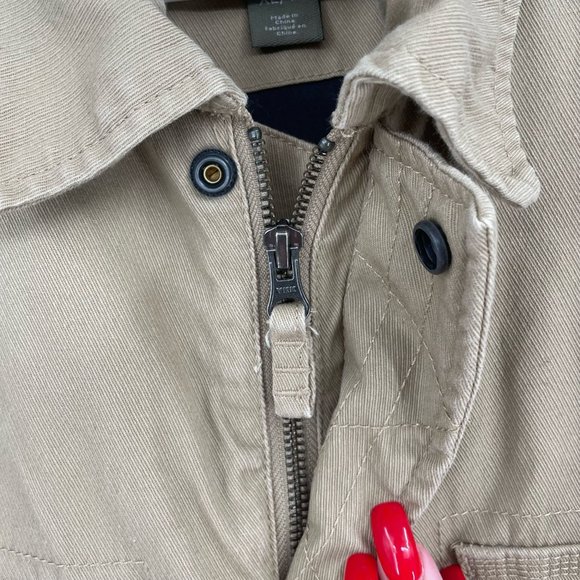 Timberland Abington Rugged Military Jacket Men's Size XL Tan/Khaki 4802J - Picture 5 of 11